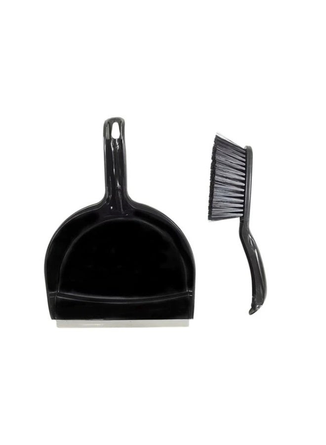 FLOOR MASTER DUSTPAN WITH BRUSH FM9001 BLACK
